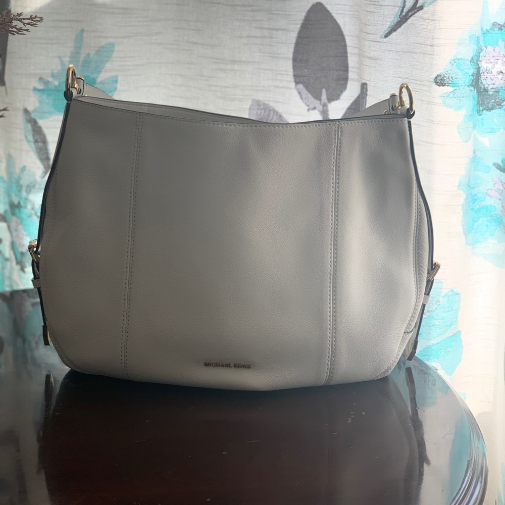 Michael kors large Brooke hobo in optic white